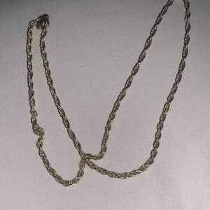 Elegant Gold Rope Chain Necklace